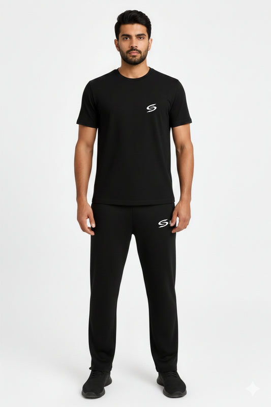 BS Man’s DryFit TrackSuit Full Black #168