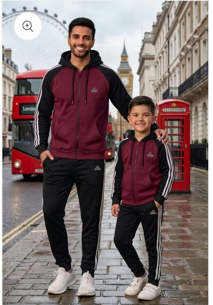 Adi  Maroon & Black -Father Son's Style Edition# 3405
