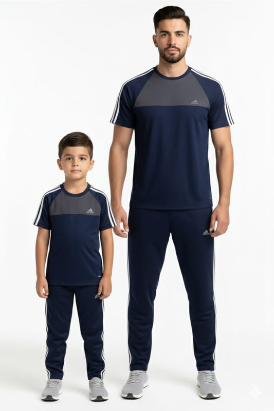 Like Father Like Son-Adi-Navy Blue/Grey Combo#190