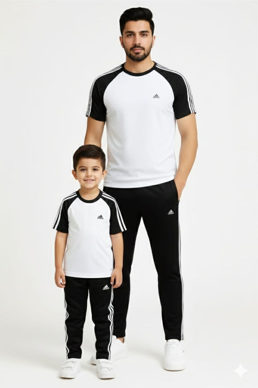 Like Father Like Son-Adi-White/Black Combo#191
