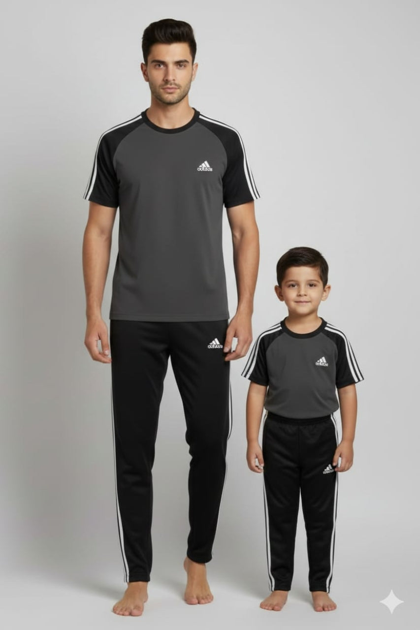 Like Father Like Son-Adi-Grey/Black Combo#195