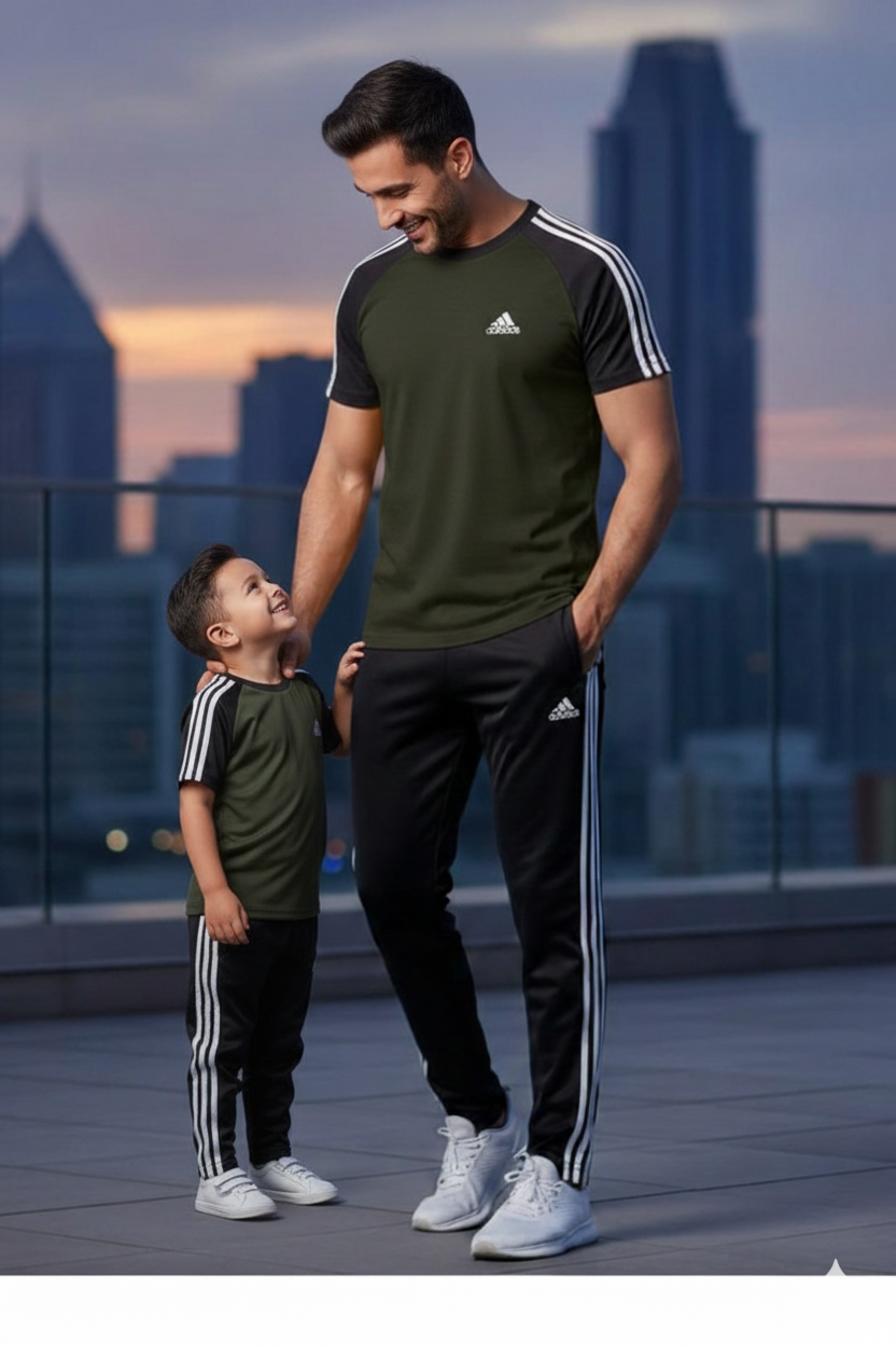 Like Father Like Son-Adi-Olive Green/Black Combo#199
