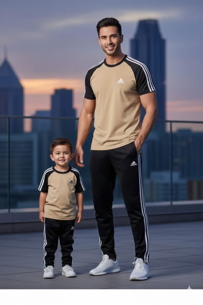 Like Father Like Son-Adi-Sand Beige/Black Combo#204