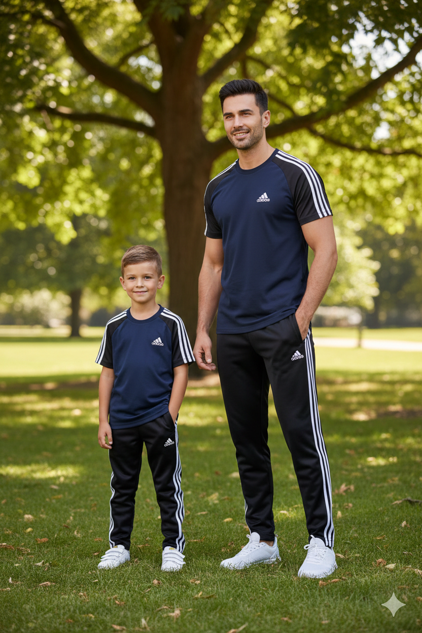 Like Father Like Son-Adi-Navy Blue/Black Combo#202