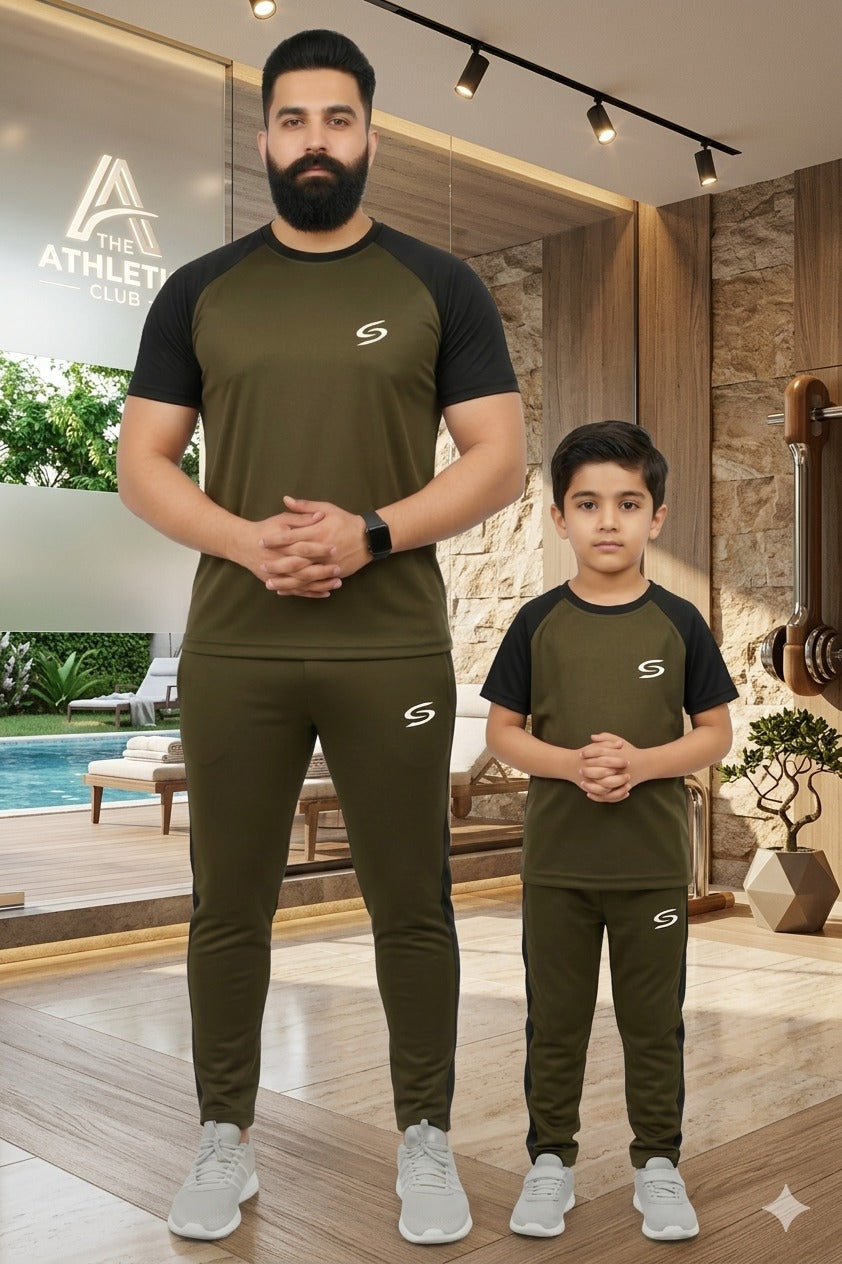 Like Father Like Son-Olive Green/Black Combo#157
