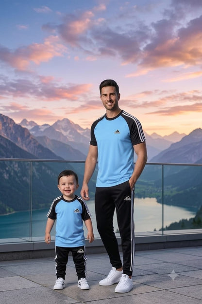 Like Father Like Son-Adi-Sky Blue/Black Combo#205