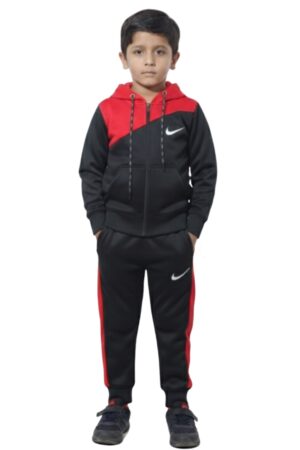 Winter Collection-Kid's Only- Black & Red Premium Tracksuit.