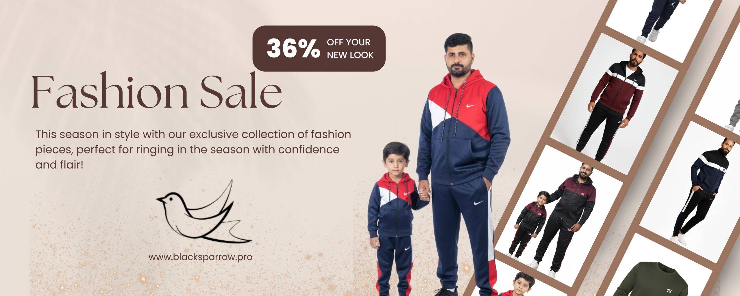 Brown Minimalist Simple New Year Fashion Sale Banner (1)